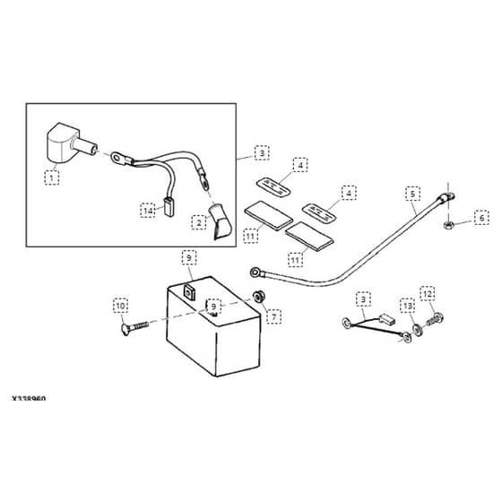 John Deere L100 - PC9288 - Battery - ST645554