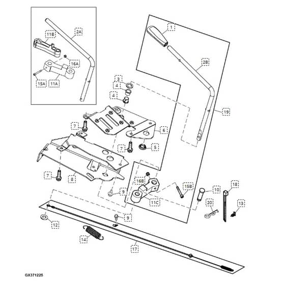 John Deere L100 - PC9288 - Pto Lever - ST645560