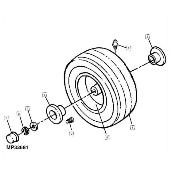 John Deere L100 - PC9288 - Front Wheels - ST645571
