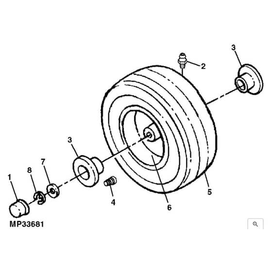 John Deere L105 - PC9305 - Front Wheels - ST645981