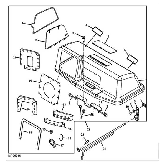 John Deere L105 - PC9305 - Hopper Top - ST645998