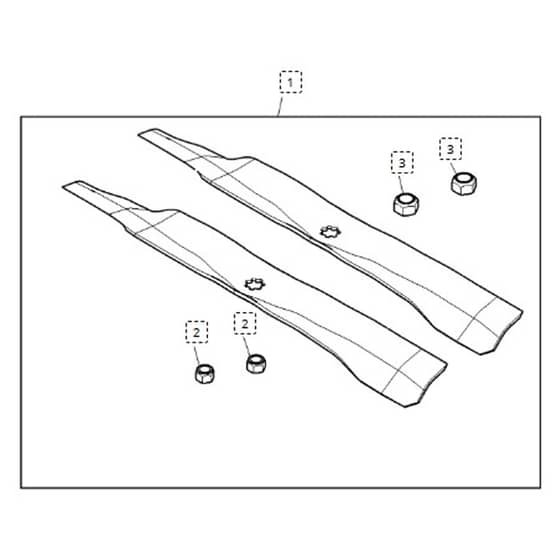 John Deere L108 - PC9488 - Mower Blade - ST1010875