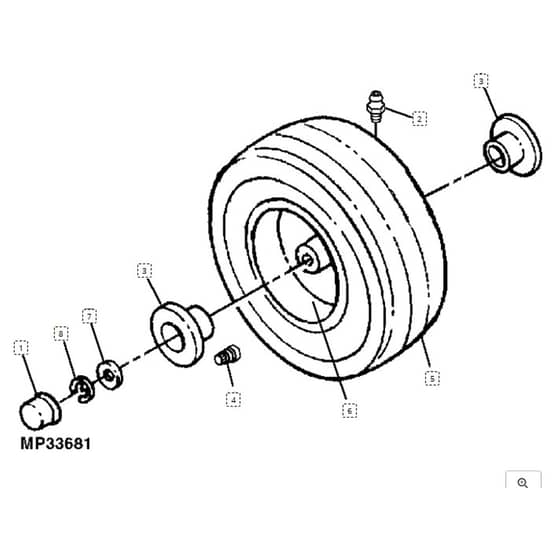 John Deere L108 - PC9488 - Front Wheels - ST645981