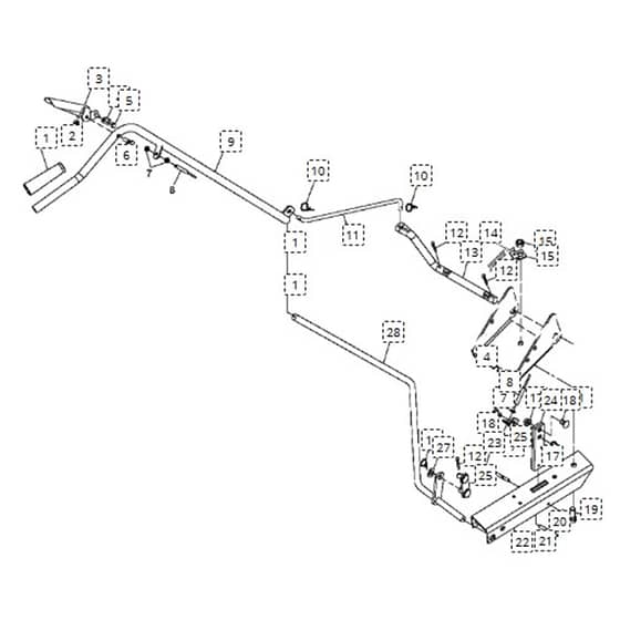 John Deere L108 - PC9488 - Lift Lever - ST646014
