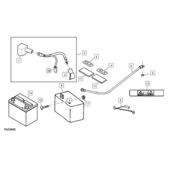 John Deere L108 - PC9488 - Battery - ST648377