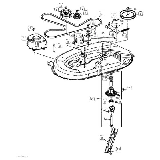 John Deere L108 - PC9488 - Mower Drive - ST648407