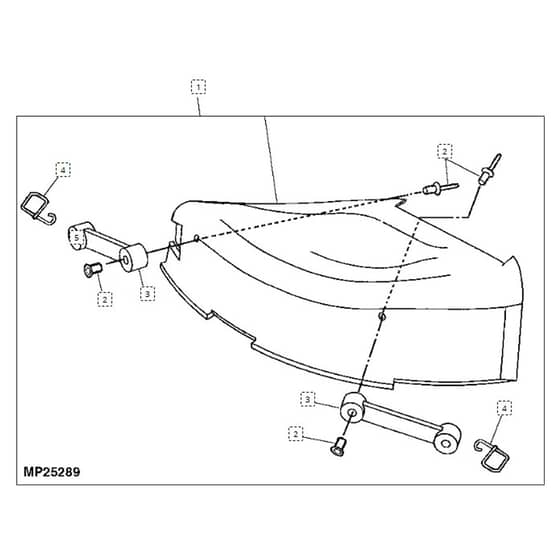 John Deere L110 - PC9289 - Mulch Cover - ST603531