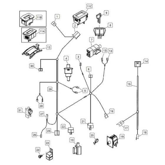 John Deere L110 - PC9289 - Wiring Harness - ST645453
