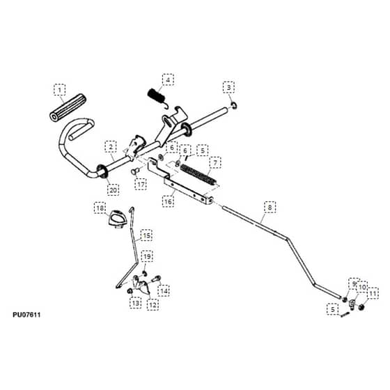 John Deere L110 - PC9289 - Brake Pedal - ST645469
