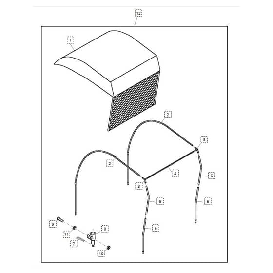 John Deere L110 - PC9289 - Canopy - ST646031
