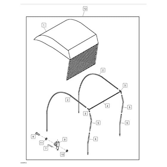 John Deere L111 - PC9458 - Canopy - ST646031