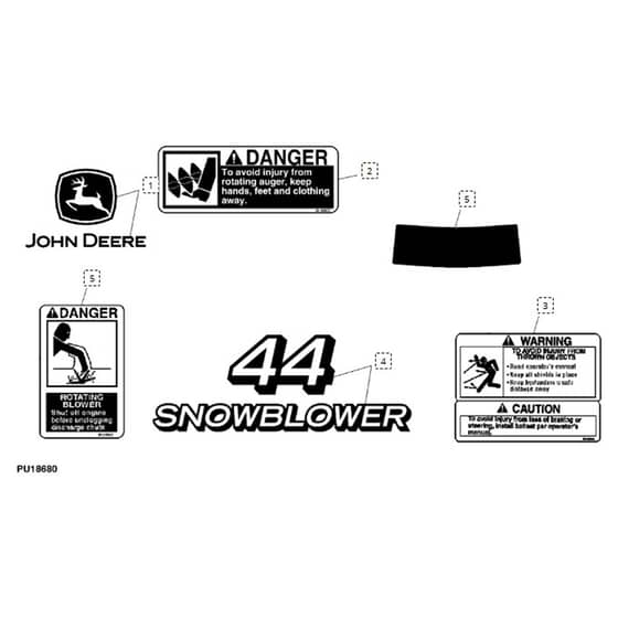 John Deere L118 - PC9358 - Labels - ST646026