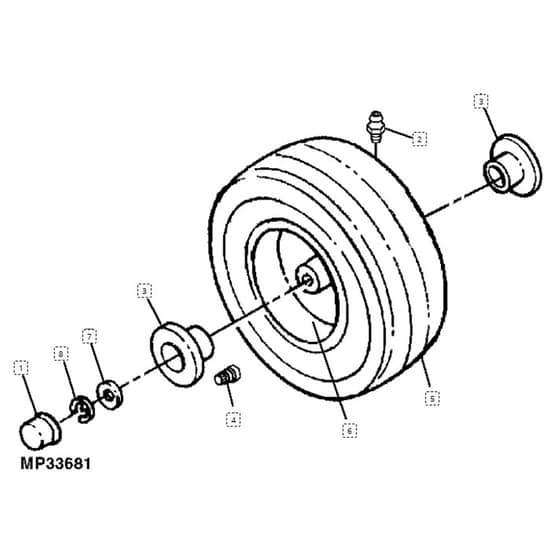 John Deere L118 - PC9358 - Front Wheels - ST648126