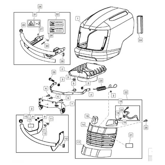 John Deere L118 - PC9358 - Hood - ST648132
