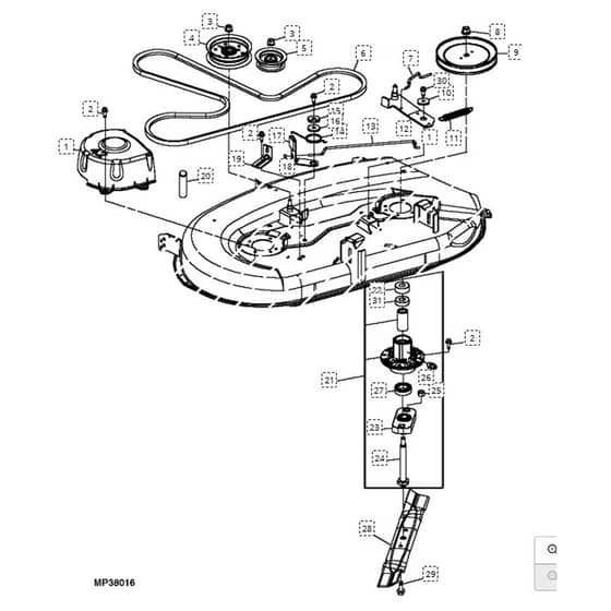 John Deere L118 - PC9358 - Mower Drive - ST648148