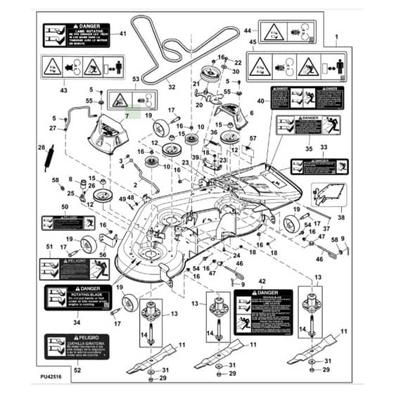 John Deere L120 - PC9290 - Mower Deck - ST2161748