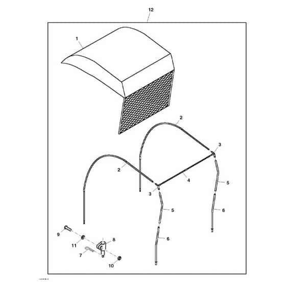 John Deere L120 - PC9290 - Canopy - ST646031