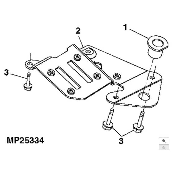 John Deere L120 - PC9290 - Steering Support - ST650229