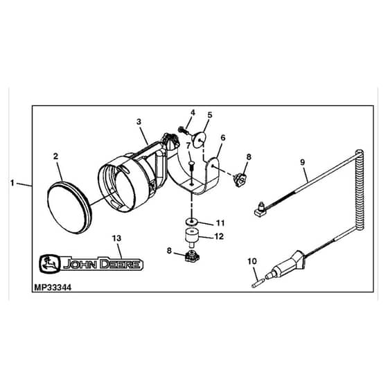 John Deere L120 - PC9290 - Grab Light - ST650276