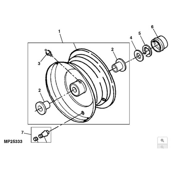 John Deere L130 - PC9291 - Front Wheels - ST646161