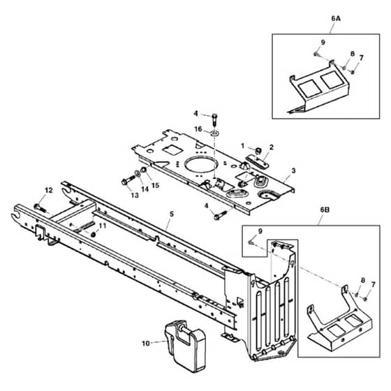 John Deere L130 - PC9291 - Frame - ST646163