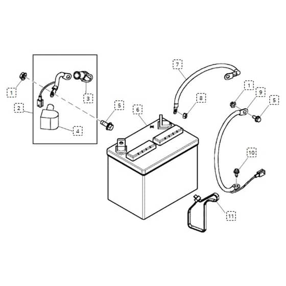 John Deere LA105 - PC9740 - Battery - ST163884
