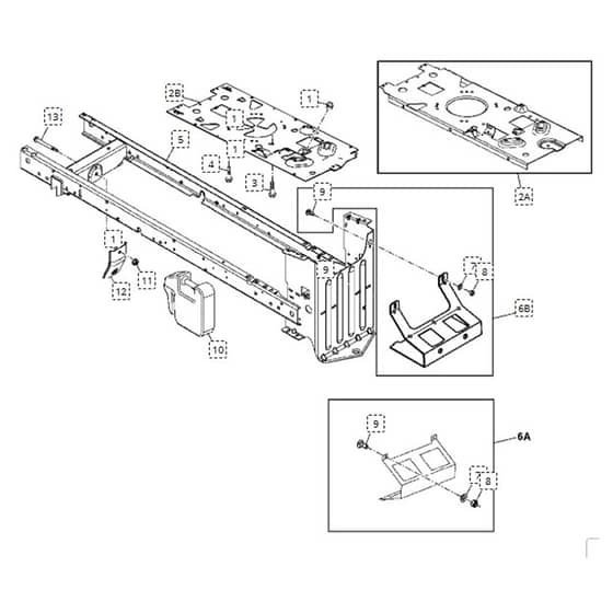 John Deere LA105 - PC9740 - Frame - ST163906