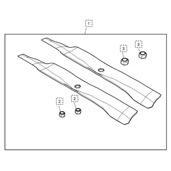 John Deere LA115 - PC9741 - Mower Blade - ST1010875