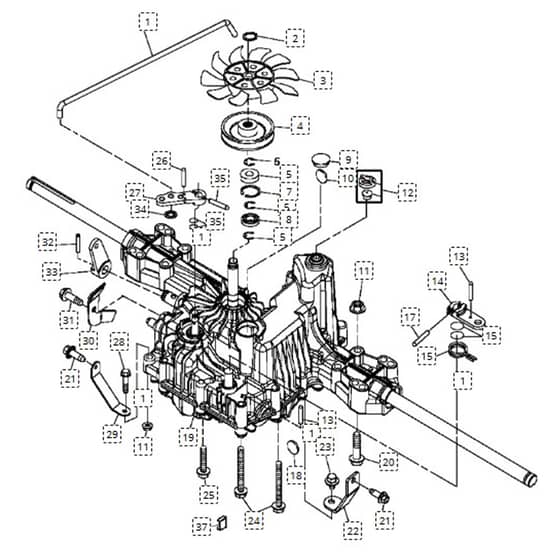 John Deere LA115 - PC9741 - Transaxle - ST163889