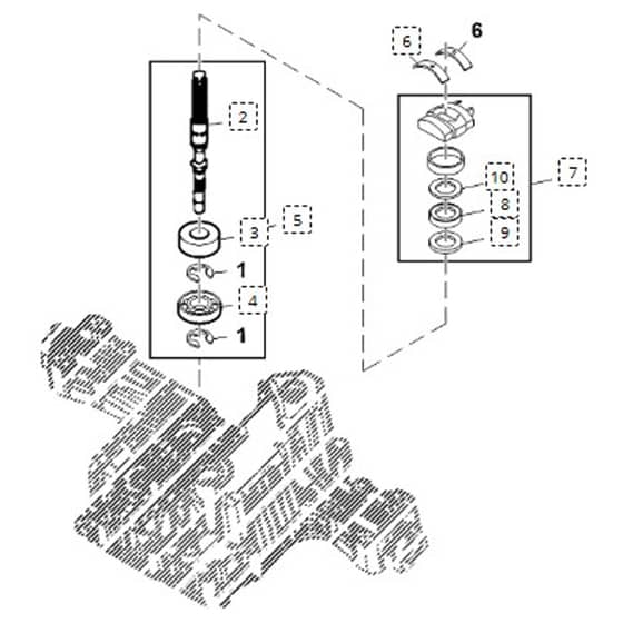 John Deere LA115 - PC9741 - Pump Shaft - ST163892