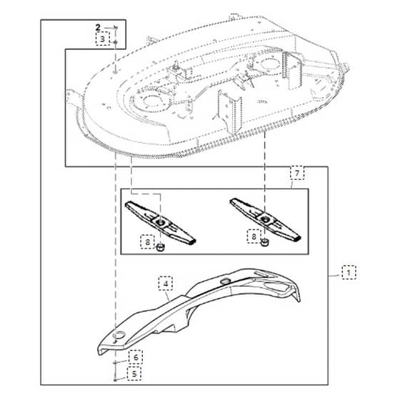 John Deere LA115 - PC9741 - Mulch Kit - ST163916