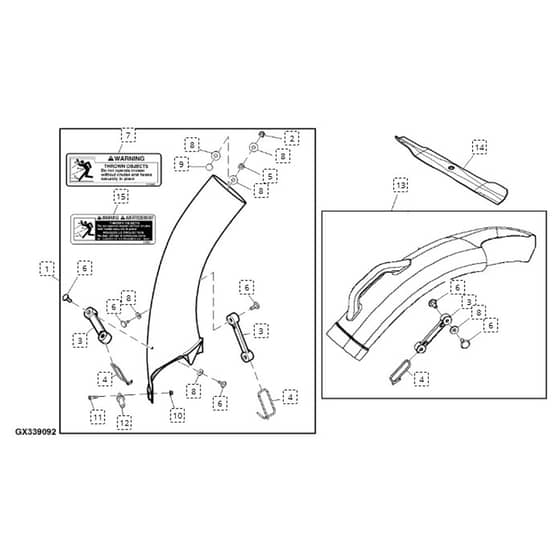 John Deere LA115 - PC9741 - Chute - ST737867