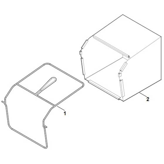 Viking LE240.0 - Grass Catcher Bag - Parts Diagram