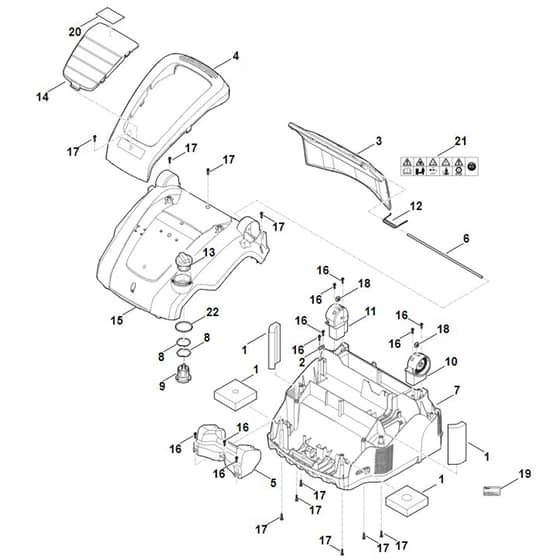 Viking LE240.0 - Housing - Parts Diagram