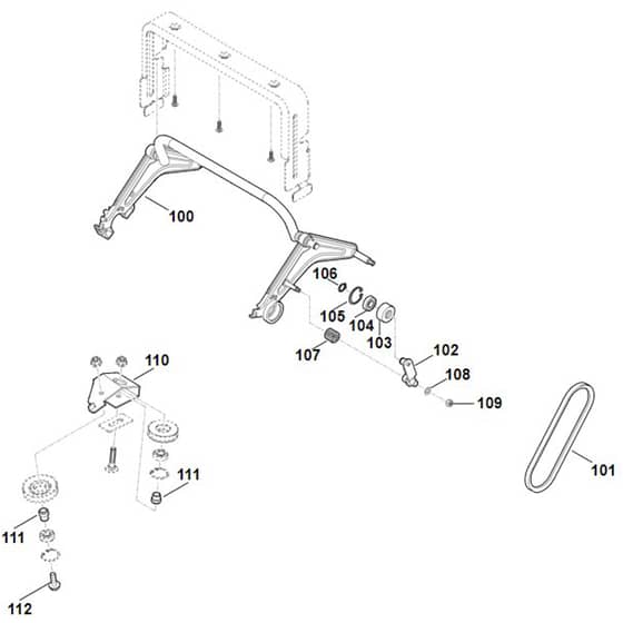 Viking LB540.1 - Shaft, Drive 2 - Parts Diagram