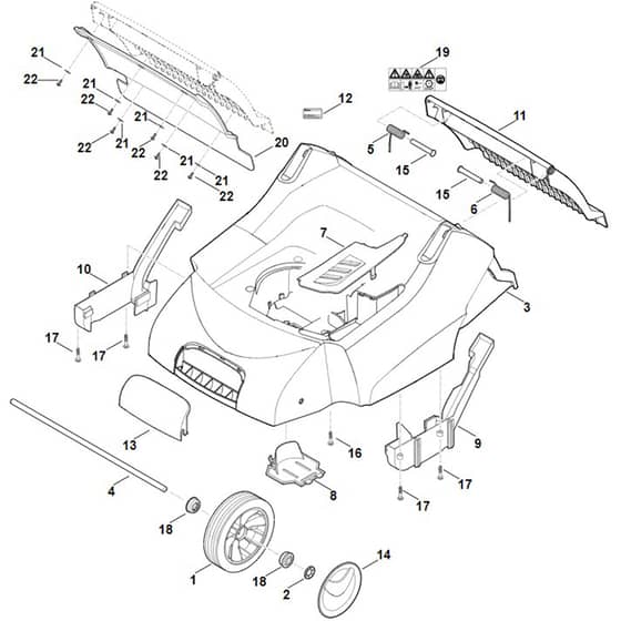 Viking LB540 - Housing, Front Axle - Parts Diagram