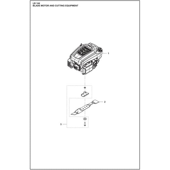Husqvarna LB 144 - 970722101 - Blade Motor And Cutting Equipment