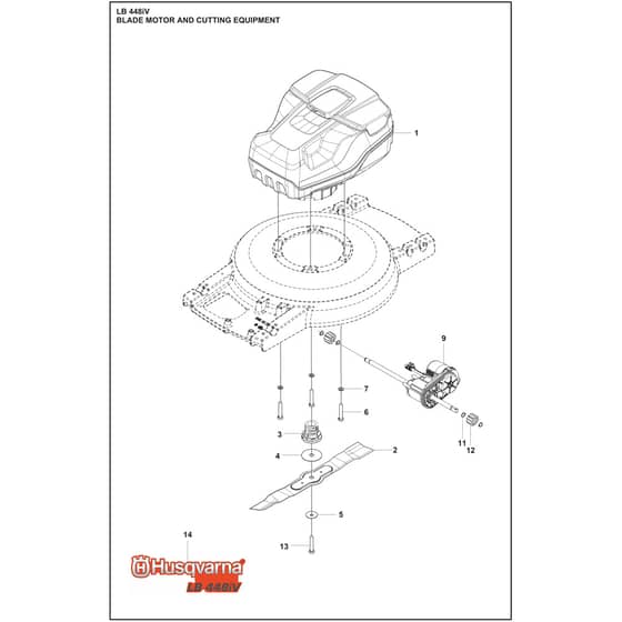 Husqvarna LB 448iV - 970712501 - Blade Motor And Cutting Equipment