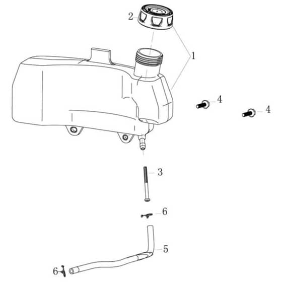 Cobra LC1P65FE-2 B - WT60SP Engine Jan 2022 Fuel Tank Diagram