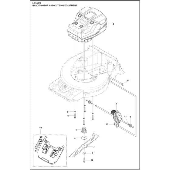 Husqvarna LC 551iV - 970626001 - Blade Motor And Cutting Equipment