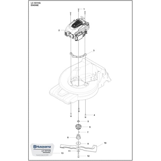 Husqvarna LC 551VQ - 970609401 - Engine