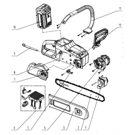 McCulloch Li-40CS - 2016-10 - Assembly Parts Diagram
