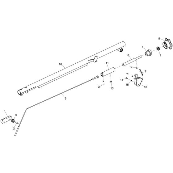Belle Lightweight Pro - Pro Tilt Trowels - Handle Assembly - Screw Pitch