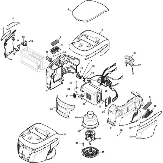 LINER 18S Li - 2020-2021 - 299489007/AT20 - Atco Rotary Mower Motor Diagram