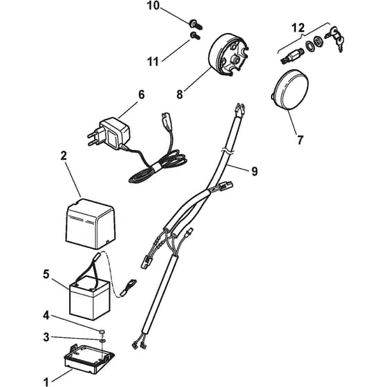 LINER 18SE - 2012-2014 - 299489527/AT2 - Atco Rotary Mower Electrics Diagram