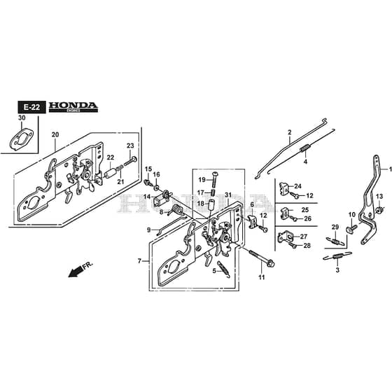 LINER 18SH - 2015-2018 - 299489037/AT5 - Atco Rotary Mower Control GCV16A0 S4 LE SD Diagram