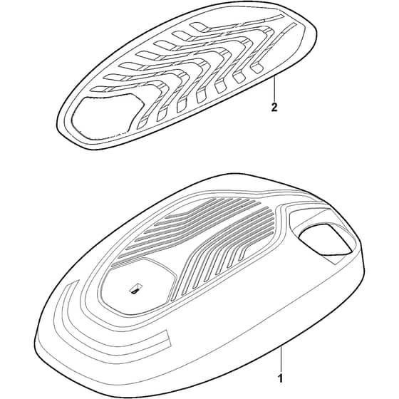 LINER 19SH V - 2021-2024 - 294519037/AT1 - Atco Rotary Mower Engine Cover Diagram
