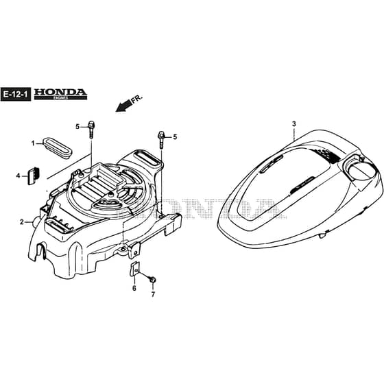LINER 19SH VSC - 2021 - 294519537/AT1 - Atco Rotary Mower Fan Cover Diagram