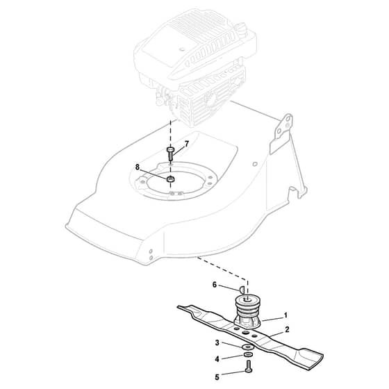 LOTTUS 46SG - 2013 - 298506048/ALX - Castel Garden Rotary Mower Blade Diagram