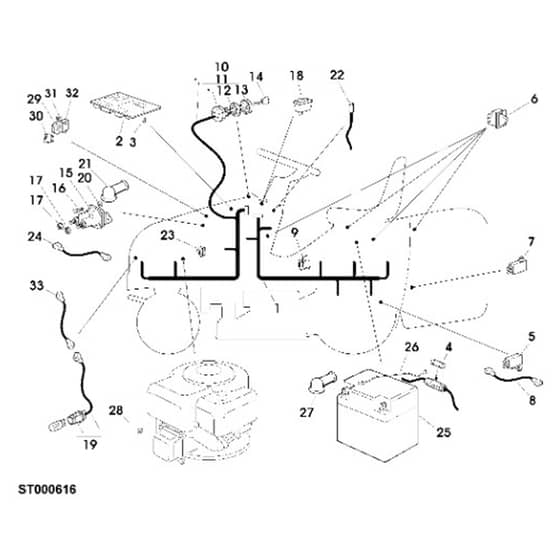 John Deere LR135 - PC4438 - Electrical System - ST247887